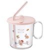 Skater SKJ6AG Antibacterial Ag+ Straw Cup with Cap Kitty Forest