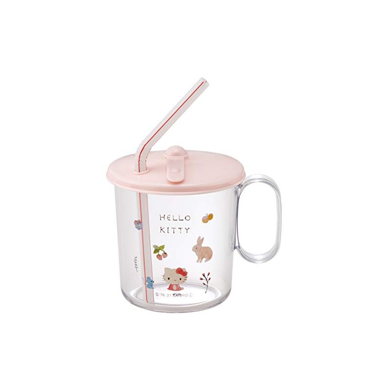 Skater SKJ6AG Antibacterial Ag+ Straw Cup with Cap Kitty Forest