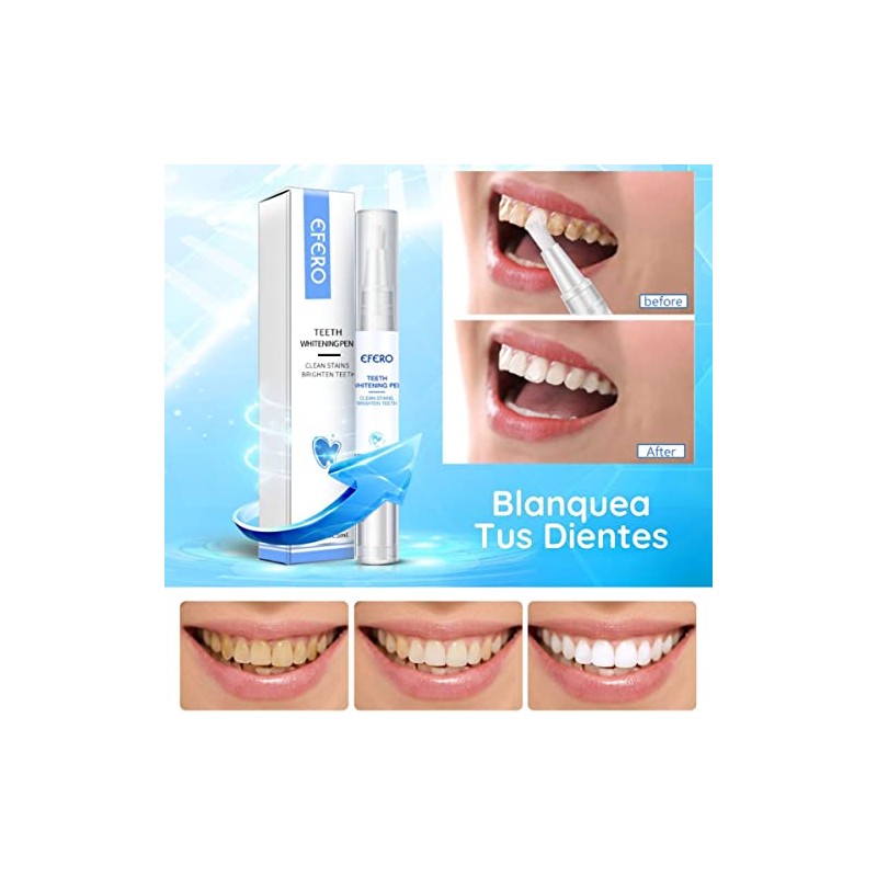 Kit Bucal 2 Lápiz Blanqueador Dientes Elimina Manchas Limpiador Dental