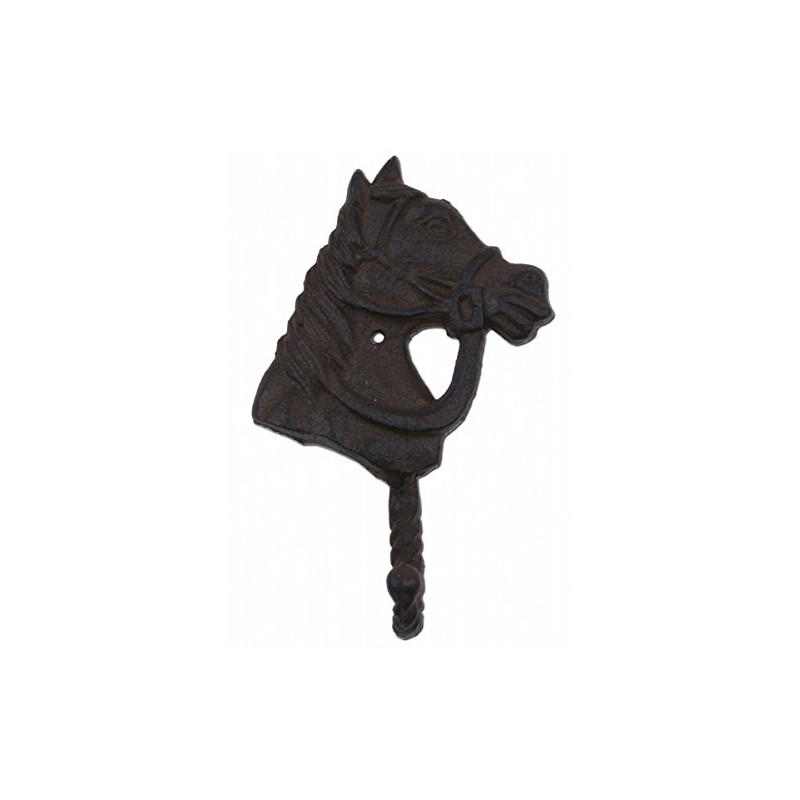 FLAG EMOTES Horse Head Western Coat Hook Wall Mount Tack