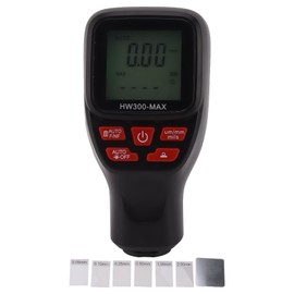 Paint Thickness Meter Gauge 0 To 2000UM Accuracy Auto Power Off Portable Car Coating Thickness Meter for Used Car Buyers Black