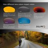 SOL PRO 3 Pairs Motorcycle Riding Glasses, Polarized UV Protection,