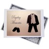 White Cotton Cards Pageboy Wedding, Mini Photo Album, Suit, Board,