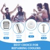 Cooler Hinges Replacement & Cooler Latch Replacement Stainless Steel Cooler