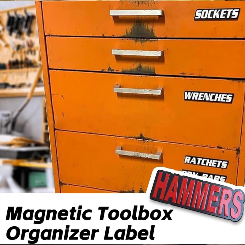 Strong Magnetism Toolbox Drawer Labels Tool Chest Organization Tool Chest