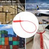 100Pcs Disposable Label Cable Wire Ties Zip Ties Colourful Identification