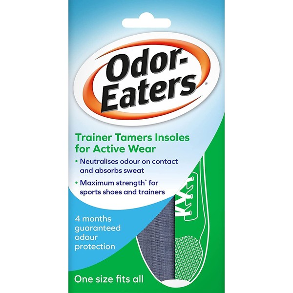 Odor-Eaters, Odour Destroying Super strength insoles for active wear, Trainer Tamers 1 pair