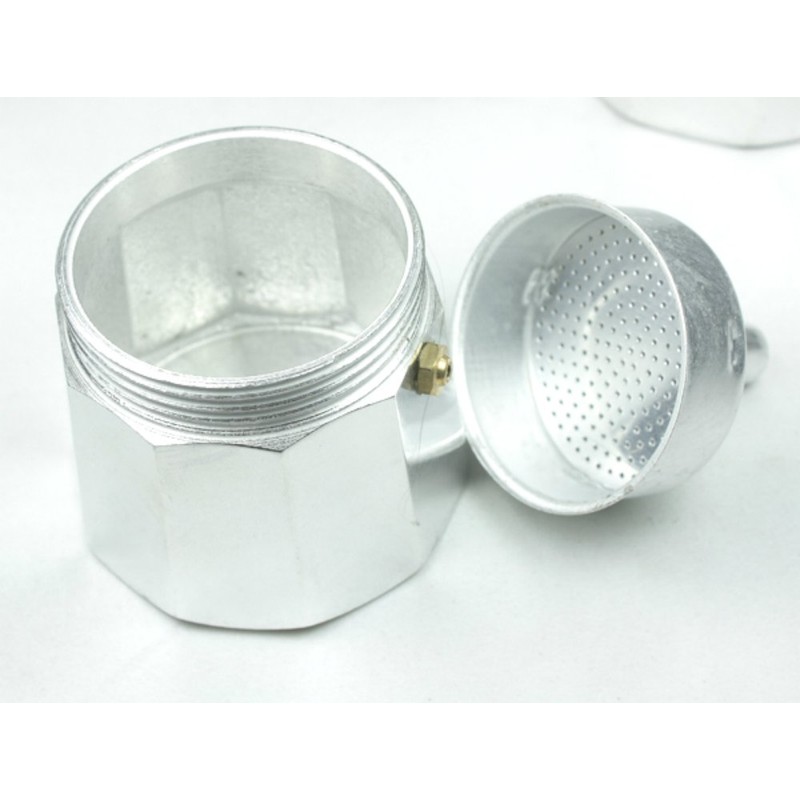 Uniware 9501-1 Aluminum Expresso Coffee Pot, Small, Silver