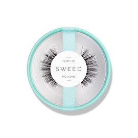 Sweed North 3D Dramatic False Lashes in Black - Add Instant Volume - Lightweight Band for Comfortable All Day Wear