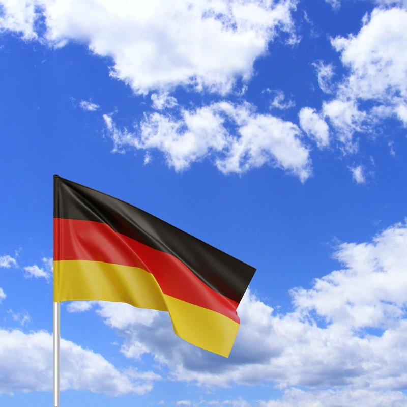 LEIVESTE Germany Flag Weatherproof with Loop for Germany Flag Pole,