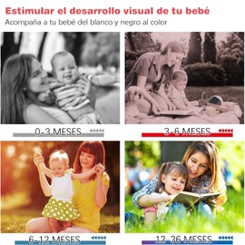TGEXYI Tarjetas Flash de Alto Contraste para Niños, 80 Tarjetas Flash con 160 Patrones, Tarjetas Blanco y Negro para Niños, Tarjetas Didácticas de Estimulación Visual Temprana para Regalar a los Niños