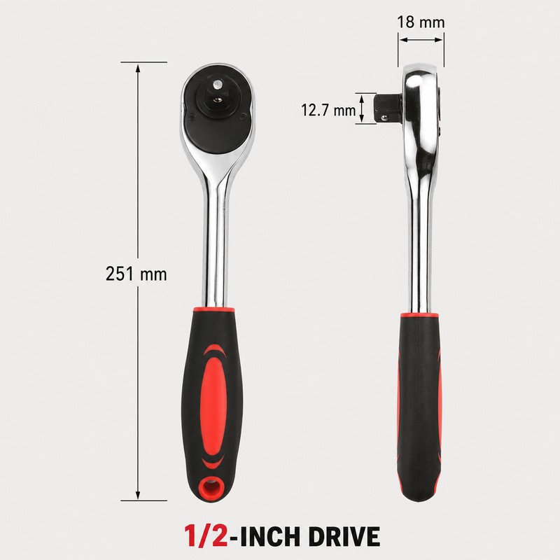 Universal Self-Adjusting Socket & Ratchet Wrench Options, 5–14mm to 11–32mm