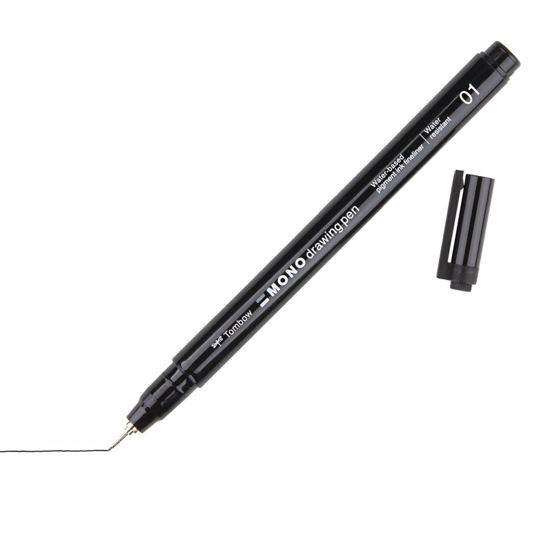 Tombow Fineliner MONO drawing pen, line width 05 (approx. 0.45