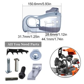Haishine Guide Bar Plate Kit Bar Bolt Kit for Husqvarna 445 445E 450 450E X-Torq Chainsaw, Guide Bar Plate with Felling Dog Spike Bar Bolt Replacement Parts Replace 544094001,544 09 40-01