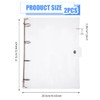 SUPERFINDINGS 2PCS Clear A4 Notebook Binder PVC Plastic Binder Covers