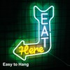 Eat Here Neon Sign Kitchen Neon Signs for Wall Decor