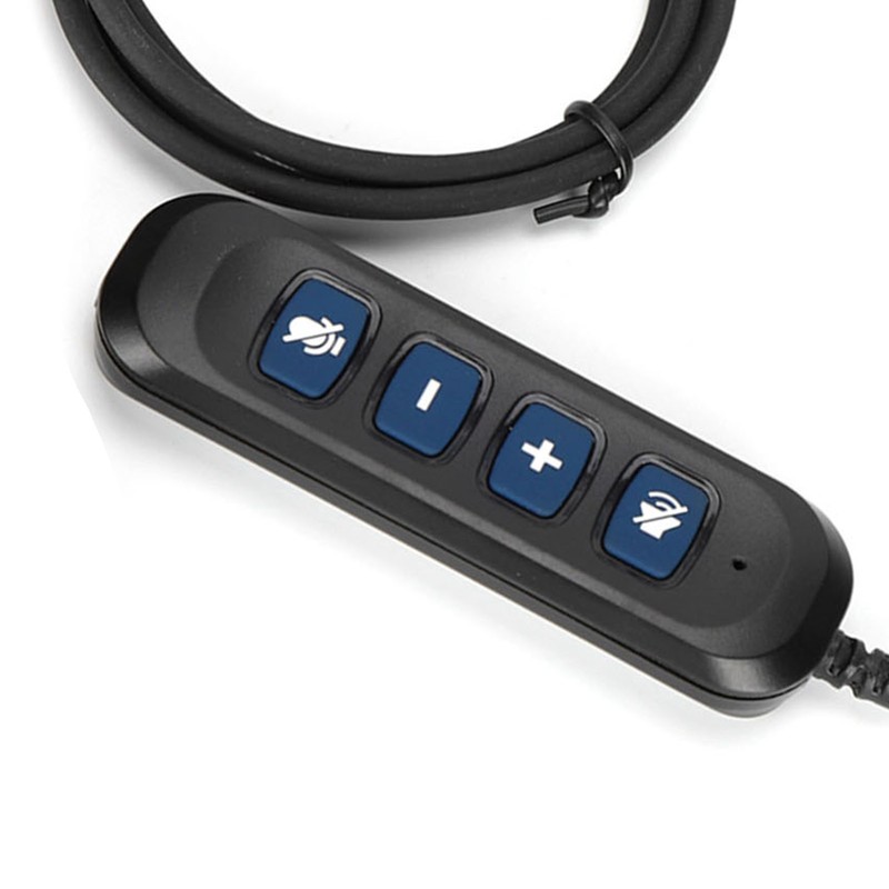 H901 USB Plug QD Cable Adaptor Adjustable Volume Call Center