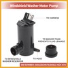 Partuto Windshield Washer Pump with Grommet Windshield Washer Fluid Pump