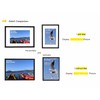 Szyeequoo A4 Picture Frame 2 Pack, 21x29.7cm Adjustable Horizontal/Vertical Display