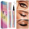 Long-Lasting Waterproof Black Liquid Eyeliner - Sweatproof and Smudge-Proof with