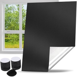 Window Blackout, 100% Window Darkening, Roof Window Blackout No Drilling, Sun Protection Blackout Roller Blind, Blackout Fabric with Velcro Strap for Family Travel (100 x 145 cm)