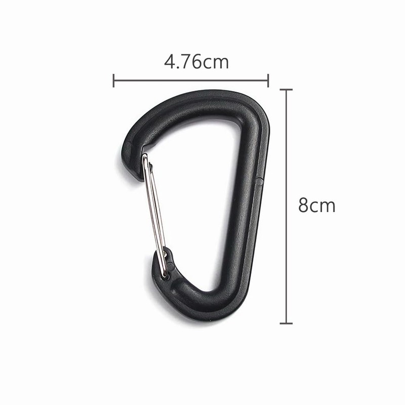 Hawk Zing Aluminum Alloy Carabiner Set of 4 Locking Hooks