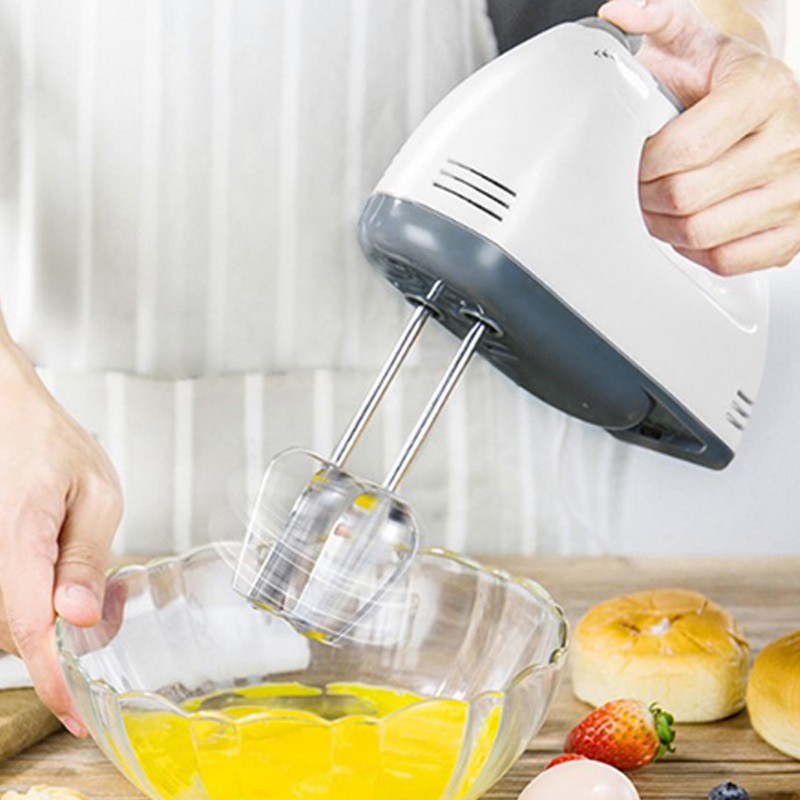 7 Speed Electric Hand Mixer Portable Hand Held Electric Egg