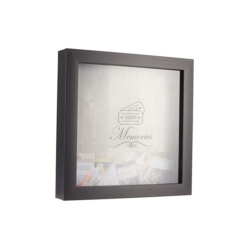 Lawrence Frames Black 10x10 Shadow Box Ticket Holder