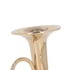 HEEPDD Mini Tuba Model, Miniature Tuba Model Brass Gold Plated
