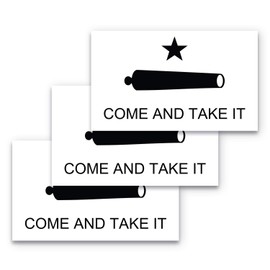 3x5 Come and Take It Sticker 3-Pack Made with Durable Waterproof Materials Come and Take It Flag Bumper Sticker Texas Come and Take It Bumper Sticker Come Take It Sticker 3 x 5 Inch