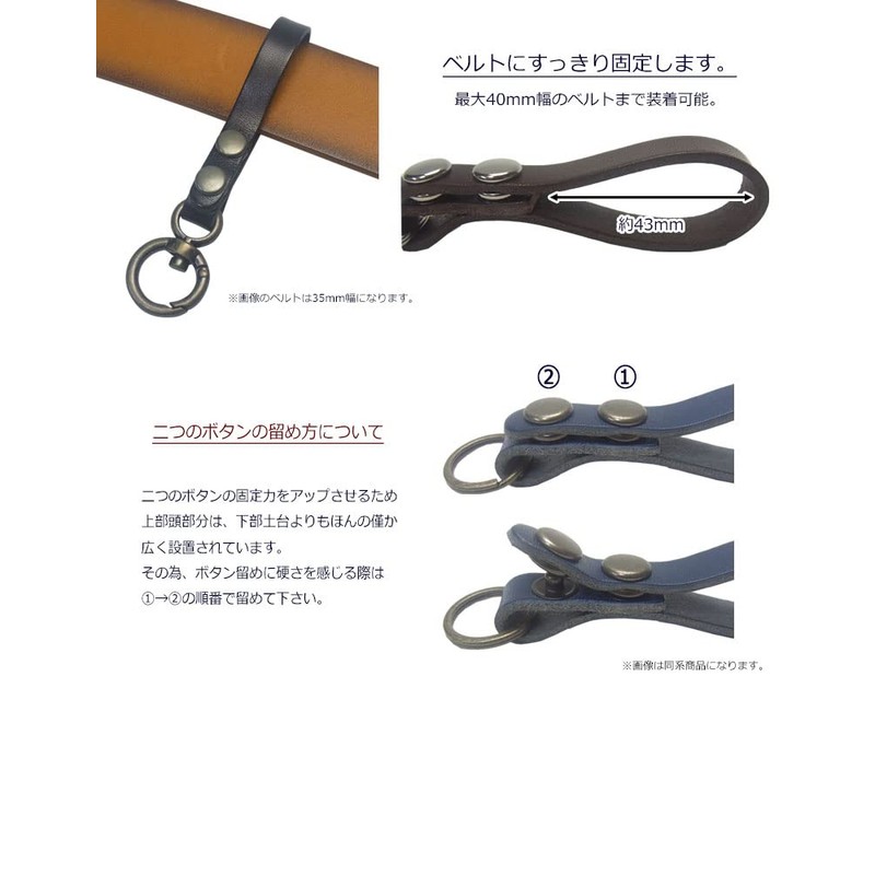 Highstyle 2 Button Tochigi Leather Slim Design Antique Color Round