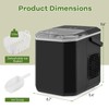 ARLIME Countertop Ice Maker, Portable Ice Making Machine 6-13 Mins
