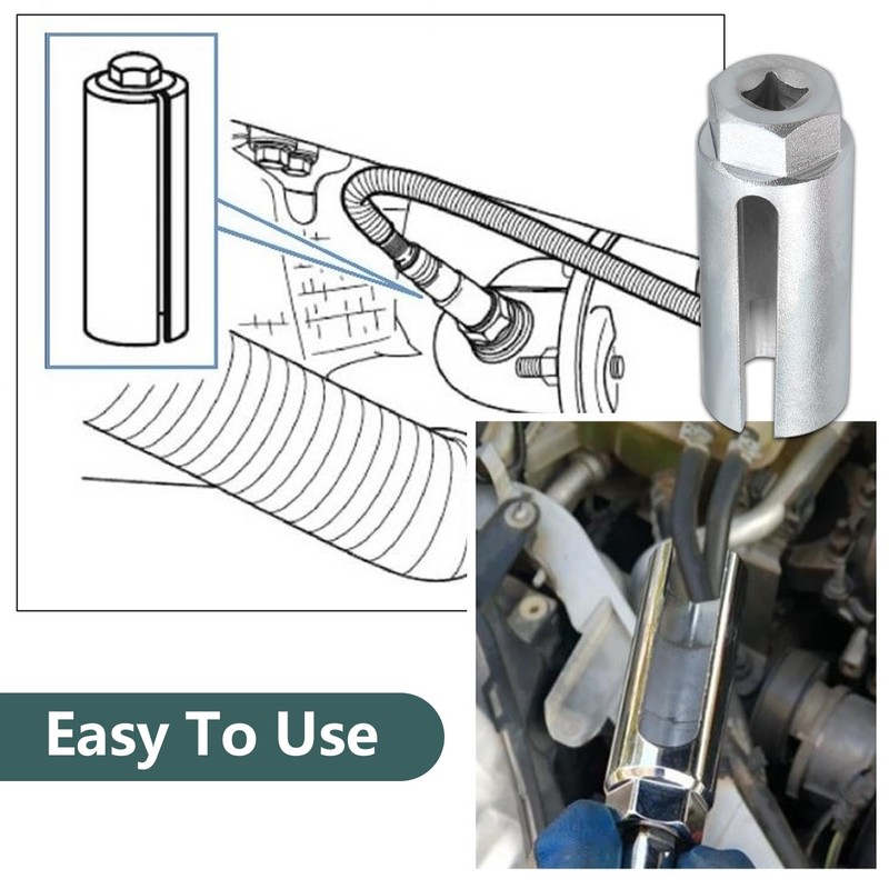 Zoomtools 5Pcs Automotive O2 Oxygen Sensor Removal Socket Wrench Thread