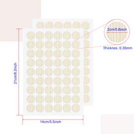 Aopin Screw Hole Stickers PVC Covers Self Adhesive, 21mm Decorative Stickers Screws Covers Caps Great for Wooden Furniture Wardrobe Cabinet Shelf Desk Plate 2 Sheet, PC-198