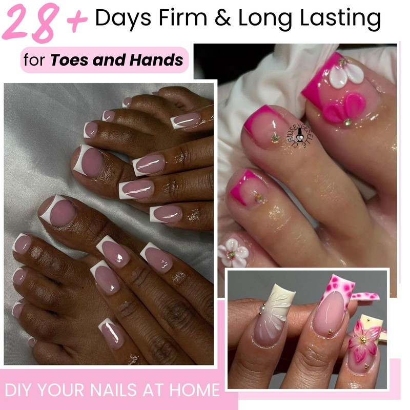 Poly Gel Nail kit for Toes and Finger with UV