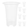 SUPVOX 8pcs Orchid Flower Pots Transparent Planting Containers Material Ventilated