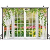AIIKES 7X5FT Spring Backdrop Spring Window Backdrop Spring Flowers Photography