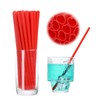 Heart shaped beverage straw, pink heart shape, 50-100 cute plastic