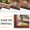 Jersvimc 1.5 Inch Silver Eye Latch Swivel Window Latch(8Pcs), Steel