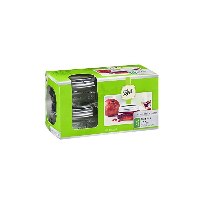 Ball Mason Wide Mouth Half Pint Jars - 8oz -