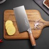 SHI BA ZI ZUO 8-inch Professional Cleaver - Stainless Steel