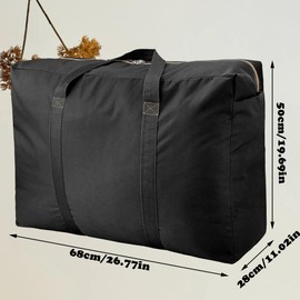 SEABABOO Large Storage Bag 600D Oxford Fabric 100L 68 x 25 x 50 cm Bedding Storage Bags Robust Moving Bag Storage Bag for Duvets Dresses Cushions Quilt