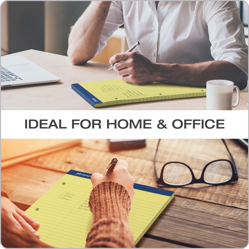 Ampad 20245 Double Sheets Pad, Law Rule, 8 1/2 x