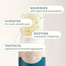 Cliganic Set de Bálsamos Labiales Orgánicos 4 Sabores, Tamaño Compacto | Con aceite de girasol, vitaminas A, D y E; tamaño ideal para bolsa o mochila;