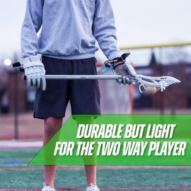 Silverfin Sc-Ti Lacrosse Shaft 30" | Lacrosse Stick for Men with End Cap | Lacrosse Shaft Attack: Lightweight, Durable, Easy Installation & Comfortable Grip | Youth Boys Lacrosse Stick for All Levels