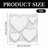 PRESSINART Acrylic Router Templates 7.87 x 7.87 Inch Heart Acrylic