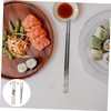 Gatuida 1 Set Stainless Design Chopsticks Set Reusable Non Slip