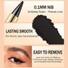 Eyeliner Waterproof - Matte Eyeliner Pen Gel Black Quick Drying
