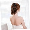 SAFIGLE Curly Ponytail Extension Claw Clip Realistic Synthetic Hairpiece for
