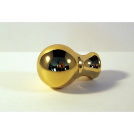 Lamp Finial, Machined Metal Lamp Finial Ball Design Polished Brass Finish